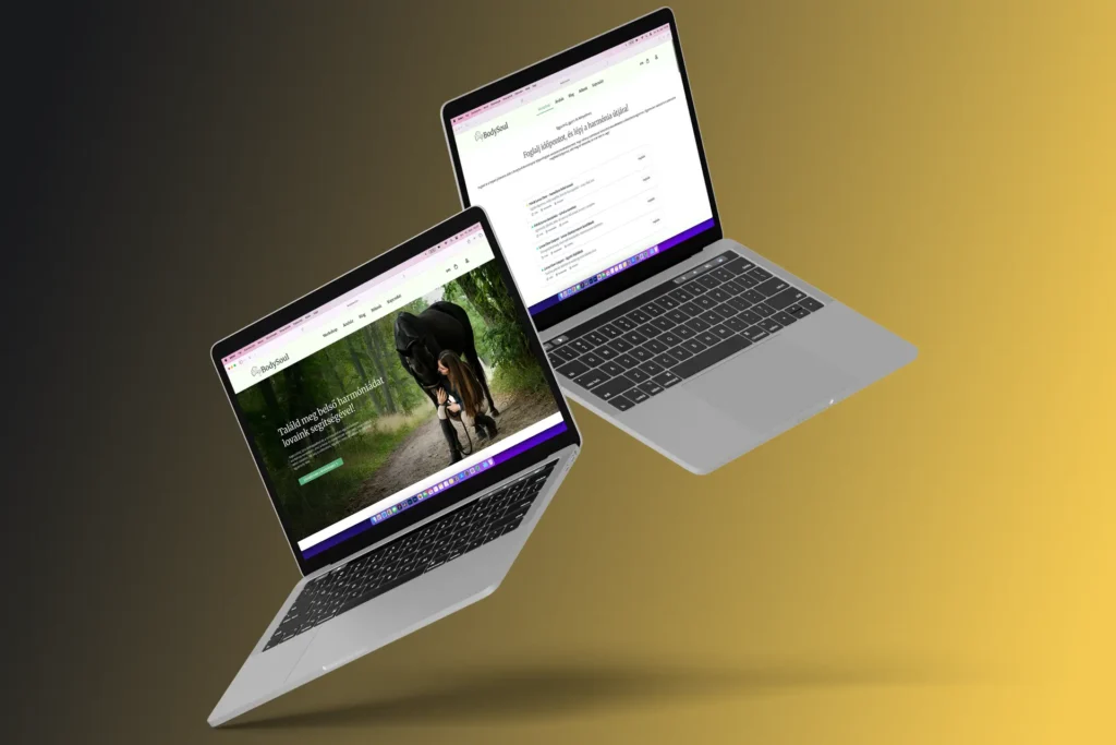 Bodysoul landolóoldal bemutatása laptopokon